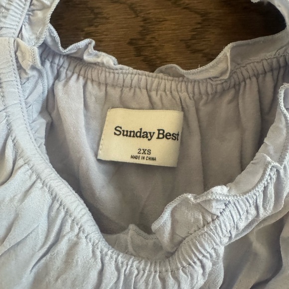 Sunday Best Sky Blue Ruffle Dress - Picture 3 of 6